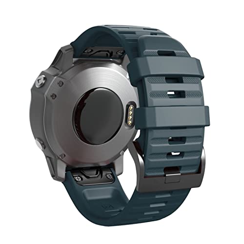 Bracelet silicone Garmin Fenix 7 bleu marine montre connectée Easyfit
