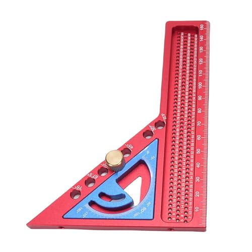 Regla medidora de ángulos múltiple aluminio ajustable 165mm miniatura 3