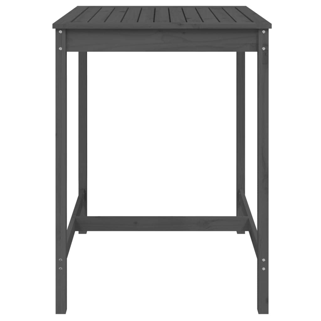ARKEM Table Haute Exterieur, Table De Jardin Gris 82,5x82,5x110 cm Bois Massif de pin