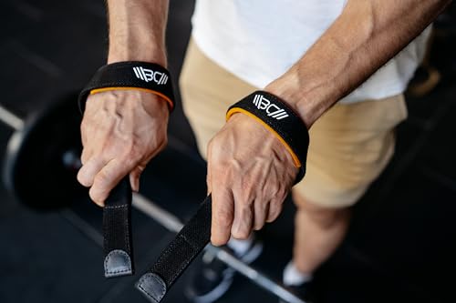 Image of WARM BODY COLD MIND V2 Lifting Wrist Straps for Weightlifting - Hand Straps for Powerlifting, Weight Lifting, Bodybuilding Functional /Cross Training, Deadlift Gym Bar, Cotton