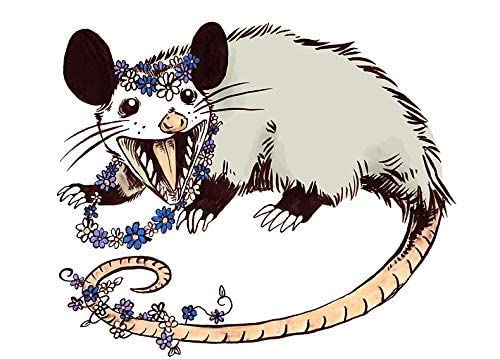 Mr3Graphics Magnet Daisy Chain Opossum Possum Yaaaas! Magnetic Car Sticker Decal Bumper Magnet Vinyl 5" #TOP1