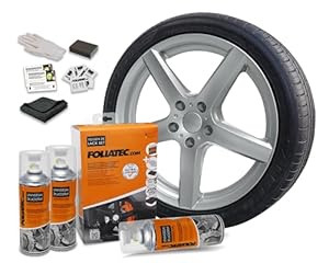 Foliatec Felgen 2K Lack Set Silber Metallic