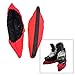 Ice Skate Blade Covers Protective Hockey Skate Protect Sleeve Skating Equipment Soft Skating Guard for Hockey Shoes Blade Women Men (Red 37.5cm)