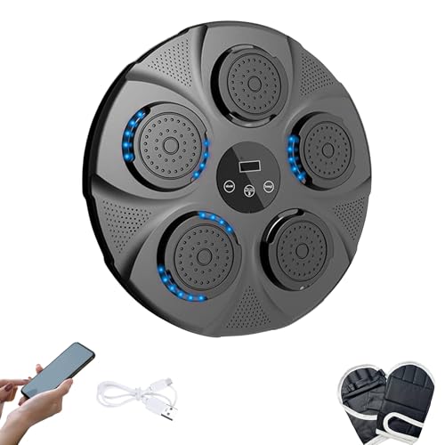 Máquina de Entrenamiento de Boxeo Musical. Equipo de Boxeo para Pared con LED, Guantes de Boxeo, Bluetooth y Luces al Ritmo de la Música. Maquina de Boxeo para Niños/Adultos. (9 modos, 40x40x4 cm) Máquina de Entrenamiento de Boxeo Musical. Equipo de Boxeo para Pared con LED, Guantes de Boxeo, Bluetooth y Luces al Ritmo de la Música. Maquina de Boxeo para Niños/Adultos. (9 modos, 40x40x4 cm)