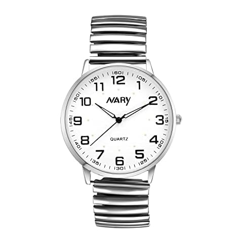 JewelryWe Reloj de Banda Elástica de Hombres Cover