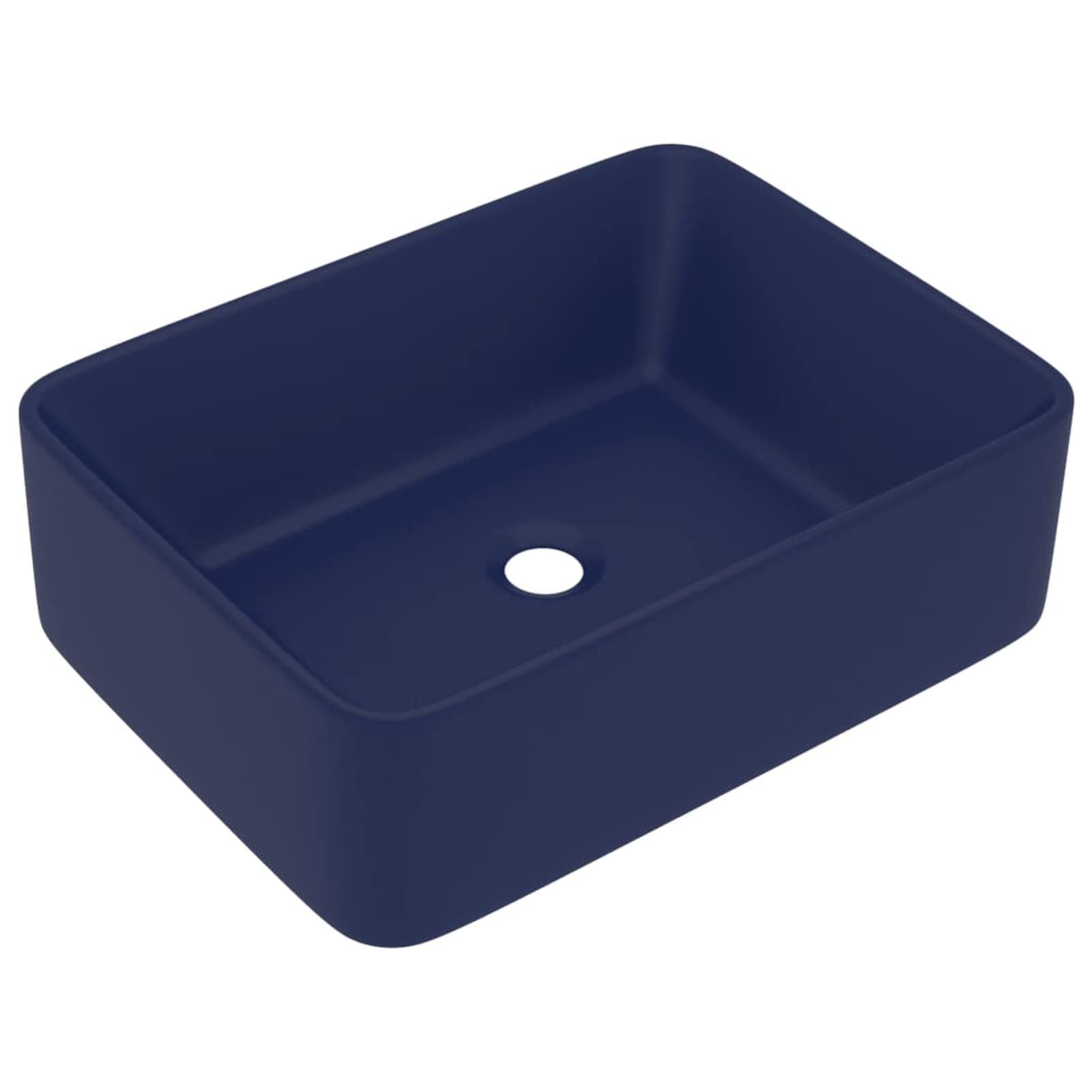 Lavandino Luxury Blu Scuro Opaco 41x30x12 cm in Ceramica,Lavandino,Lavandino Bagno,Lavandini Bagno,Articoli idraulici-147045