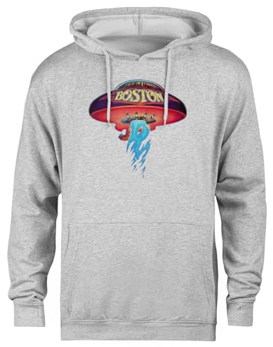 Pull à capuche gris Boston finitions soignées sweat haut de gamme coupe unisexe