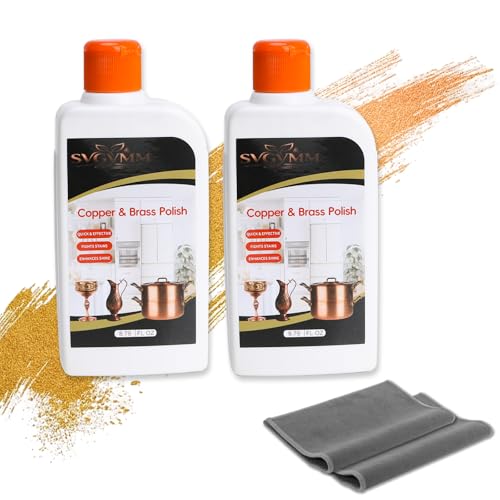 Kit limpiador y pulidor de cobre y latón 8.79oz x2