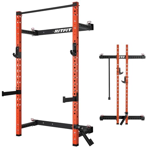 RitFit 2.36-Inch Upright Folding Squat Rack