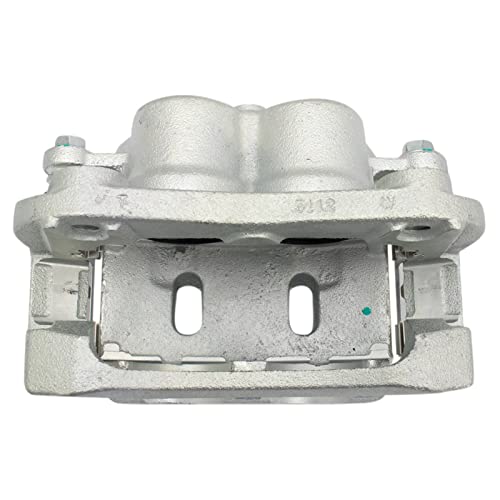 Image of TRQ Front Brake Caliper Set Zinc Coated Brackets Hardware Compatible with 2006-2013 Infiniti QX56 2014-2022 QX80 2006-2023 Nissan Armada 2008-2023 Titan
