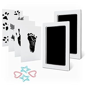 Scotamalone Baby Handprint and Footprint Set, Baby Print Set, Medium, 2 Pack