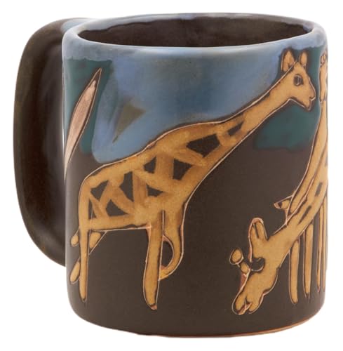 Mug de cerámica con diseño de jirafas 16 oz miniatura 3