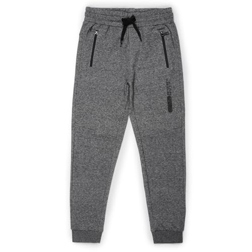Image of Alan Jones Clothing Boys Solid Joggers Trackpant | Ribbed Hem & Waist | Drawstring Closure | Sizes 5-16 Years | Heavy GSM Fabric