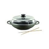Con este wok vienen no solo asiática cocinero seguidores en sus costes. fabricado en Alemania de estable & robusto aluminio fundido se garantiza una larga durabilidad y resistencia