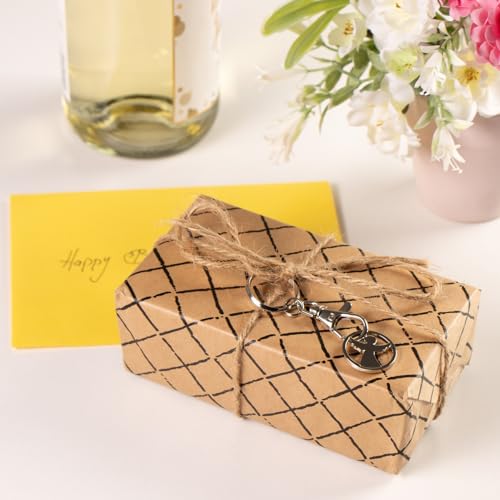 com-four® 5X Schlüsselanhänger aus Metall mit Karabinerhaken und Einkaufswagenchip, Abnehmbarer Einkaufschip als Glücksbringer für den Schlüsselbund (05 Stück - Engel)