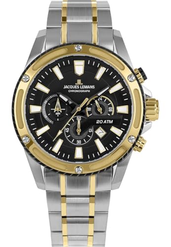 Chronographe pour homme Jacques Lemans 1-2141I finitions de qualité
