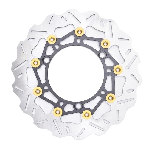 Disque de frein avant moto 267mm en acier robuste avec patte d'étrier or pour Aerox et NMAX