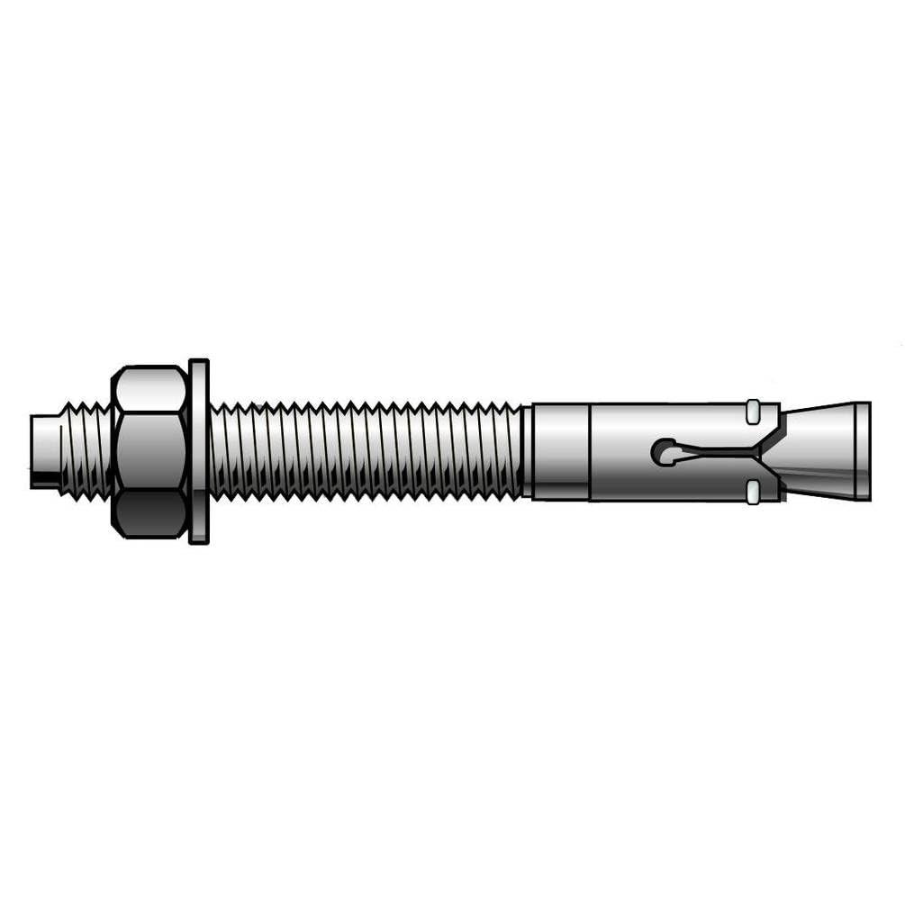 Goujons d'ancrage T zingués M8x60 fixation lourde béton option 1 D-Work