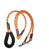 MSR Strong Dog Rope Leash with Double Hook, Durable, Stylish & Secure Lead for Pets, Perfect for Training & Daily Use, Size : XS