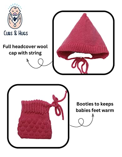 Image of CUBS & HUGS Baby Girl's Wool V-Neck Sweater