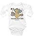 First Thanksgiving Bodysuit Personalized Handmade Turkey Outfit Boy Long Sleeve (3-6M)