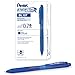 Pentel EnerGel-X Retractable Liquid Gel Pen (0.7mm) Metal Tip, Blue Ink, Box of 12 (BL107-C)