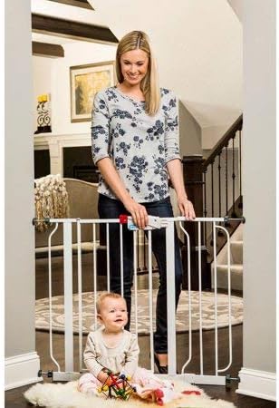 Regalo Easy Step 39-Inch Extra Wide Baby Gate, Bonus Kit, Includes 6-Inch Extension Kit, 4 Pack Pressure Mount Kit 4 Pack Wall Mount Kit (29-39 Inch, 2-Gates,)