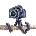 Carson BoaPod Flexible Leg Travel Tripod with Universal Smartphone Adapter and Wireless Remote Shutter Button (TR-050), Black, Medium - Image 4