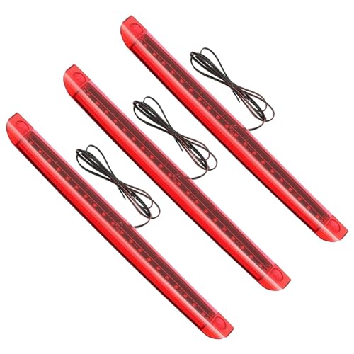 3X Feu stop 20 LED rouge 12V haute luminosité anti-collision arrière