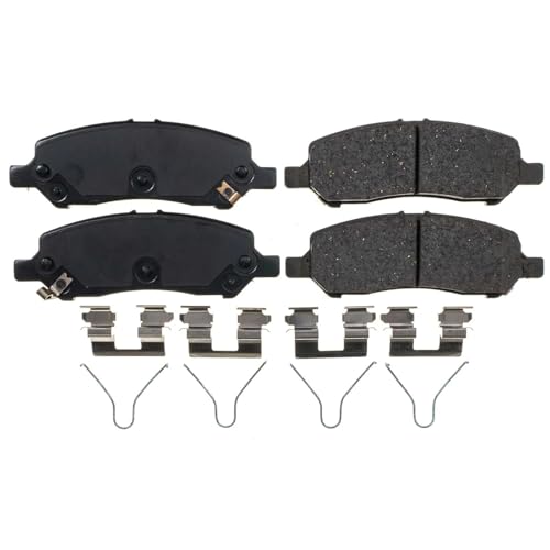 Image of PowerStop Rear Brake Pads for Dodge Dart 2013-16 - Z17 Ceramic Brake Pads with Installation Hardware, 17-1647