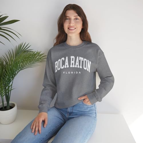 Boca Raton Florida Adult Unisex Crewneck Sweatshirt2
