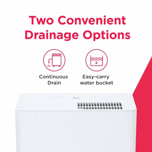 Image of Frigidaire 22 Pint Dehumidifier for Bedroom, Bathroom & Small Rooms, White