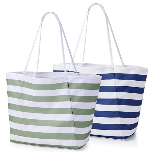 Image of KALIDI Beach Tote Bag Women Large Waterproof Sandproof Shoulder Handbag Packable Grocery Bag Hobo Purse for Picnic Vacation
