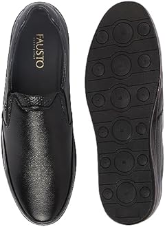 FAUSTO Men’s Formal Lace‑Up Shoes for Office Wear | Comfortable Daily Work & Business Meeting Shoes | Professional Formal Footwear for Long Working Hours