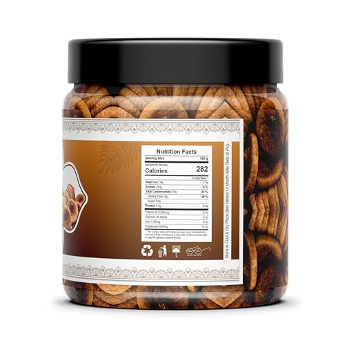 Image of Nutfino Afghani Anjeer (Dried Figs) - Natural, Sun-Dried, Handpicked | Rich in Fiber, Calcium & Antioxidants | Healthy Dry Fruit Snack (450gm)
