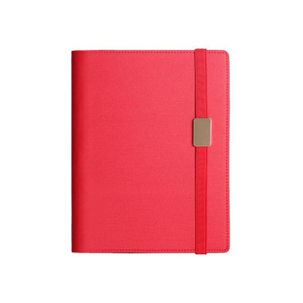 fhda A5 Pu Leather Notepad Journals Agenda Cover Daily Memo Planner Spiral Notebooks Birthday Gift Office Stationery School Supplies cute
