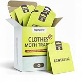 Moth Traps - Keep Clothes Safe - Moth Repellent - Clothes Moth Traps - 11 Pheromone Traps - Child/Pet Safe/Insecticide Free - Moth Prevention Repellent - Protection Clothes/Wool/Carpet - Moth Balls