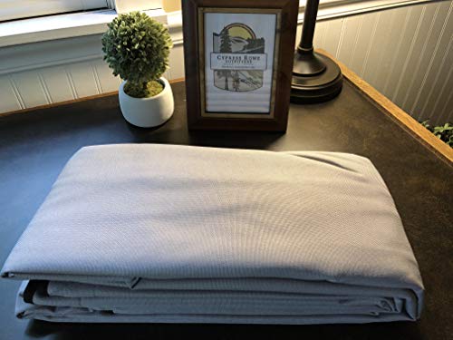 Replacement Bimini Top Canvas with Boot, Grey, 9' Long x 8' Wide, 16oz, 4 Bow, Complete with Matching Storage Boot and Light Cut Out, Fits 91-96