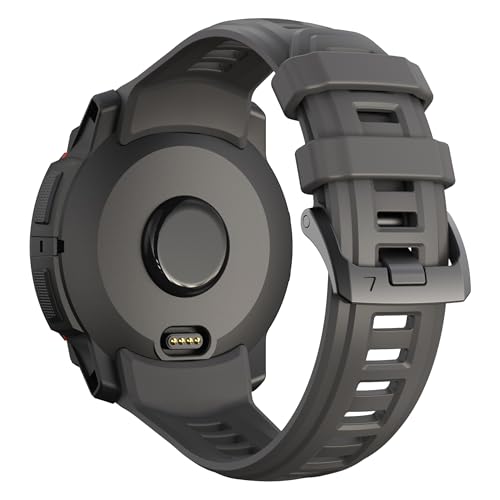 Image of XMUXI Compatible with Garmin Instinct 3 50mm Watch Strap Silicone Sport Replacement Band for Instinct 3 Solar 50mm /Instinct 3 Amoled 50mm with Stainless Steel Buckle (NO WATCH)