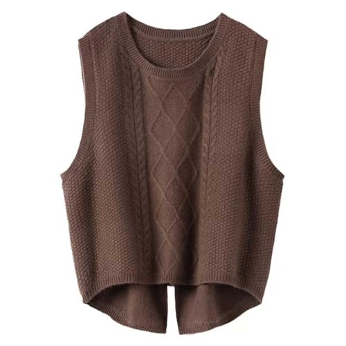 Gilet en tricot anti boulochage femme gilet court fendu fini les pulls amples