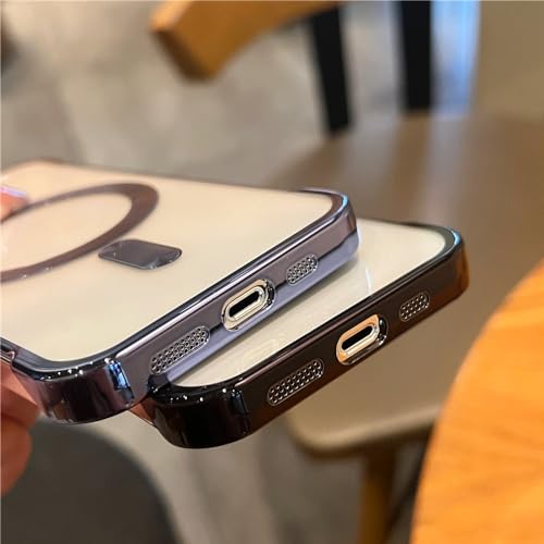 Étui de placage transparent haut de gamme pour iPhone 12 or - 6