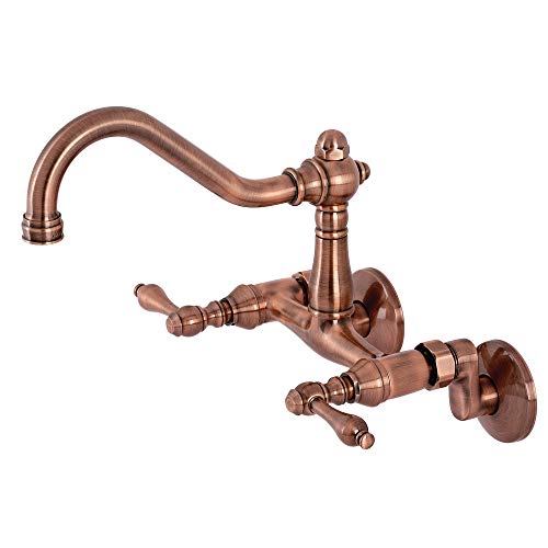 Kingston Brass KS322ALAC Vintage Kitchen Faucet, Antique Copper 8.5 x 12.06 x 8