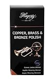Hagerty Copper Brass & Bronze Polish 250 ml I Effiziente Bronze Messing Kupfer-Politur für erneuerten Glanz I Polierpaste für Vasen Skulpturen Kupfergeschirr Dekorationsartikel Musikinstrumente usw