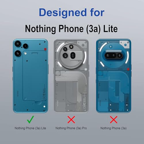 Image of Zapcase Back Case Cover for Nothing Phone 3a Lite | Magnetic Case with Built-in Metal Ring | Supports MagSafe Charger, Wallet & Car Mount | Shockproof Hybrid PC + TPU | Blue