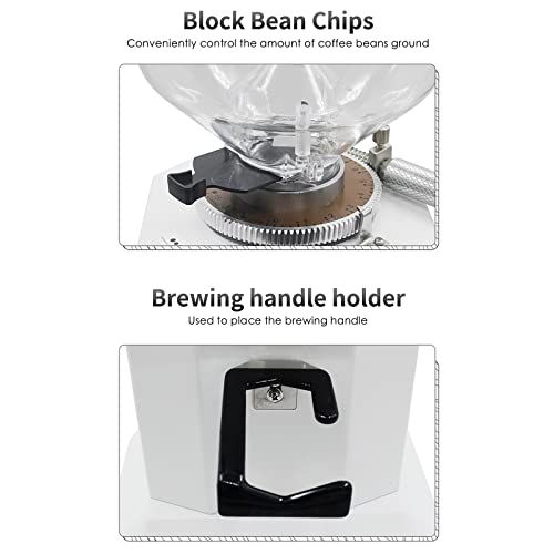 Feixunfan Kaffeemühle 1.5l Espresso-Kaffeemühle 350W Flacher Whetstone-Kaffee Miller Einstellbar Grobfest für Kaffee… – Bild 6