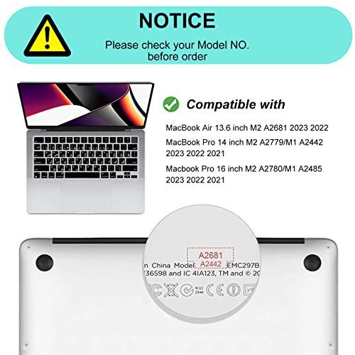 Funda de teclado de silicona persa flexible para MacBook Pro y Air 2