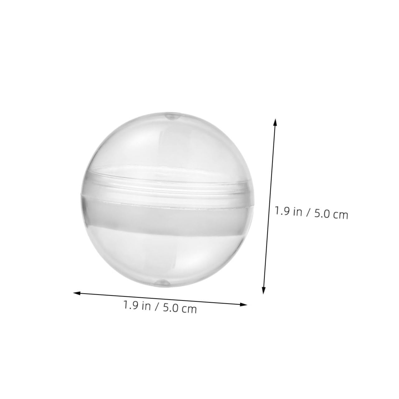 Alipis Plastic Round Capsules for Gumball Machine Refills 50pcs Openable Toys Capsules Easter Eggs Storage Mini Fidget Toys Containers