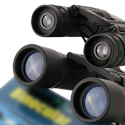 Ajcoflt Binóculos dobráveis telescópio portátil de alta definição de alta potência com filme vermelh