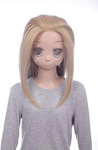 Amazon 富士達 フジタツ コスプレウィッグ オールバック ウィッグ ブラウン フロントレース 茶 ゴールド 耐熱ストレート フリーサイズ 毛量多め イエローブロンド Al45 25 コスプレ 仮装 通販