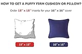 Extra Fill Plump Cushion Inner Pads (Pack of 6), 60 x 60 cm (24" x 24") | 100% Hollowfibre Cushions Inners Fillers Scatters - Cushion Stuffer Inserts, Hollowfibre Pillows (White) - Image 4